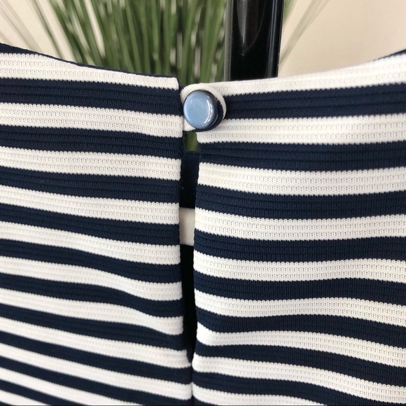 Macy’s Zunie Navy Blue & White Girls Dress A9 - Picture 3 of 7